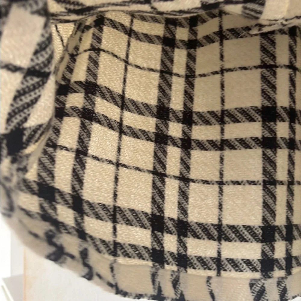 W Collection Elegant Houndstooth Mini Skirt Size 42